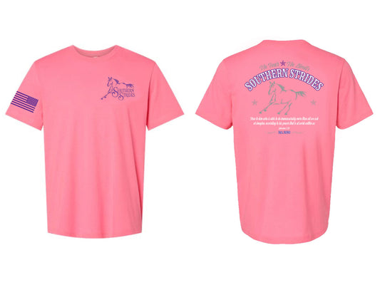 Southern Strides Logo T-Shirt Unisex - Pink and Purple