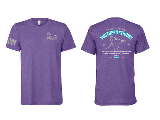 Southern Strides Logo T-Shirt Unisex - Purple and Teal